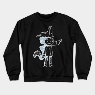 Child disguises himself as a fox Crewneck Sweatshirt